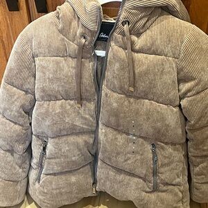 Sam Edelman Corduroy Puffer Jacket in Taupe